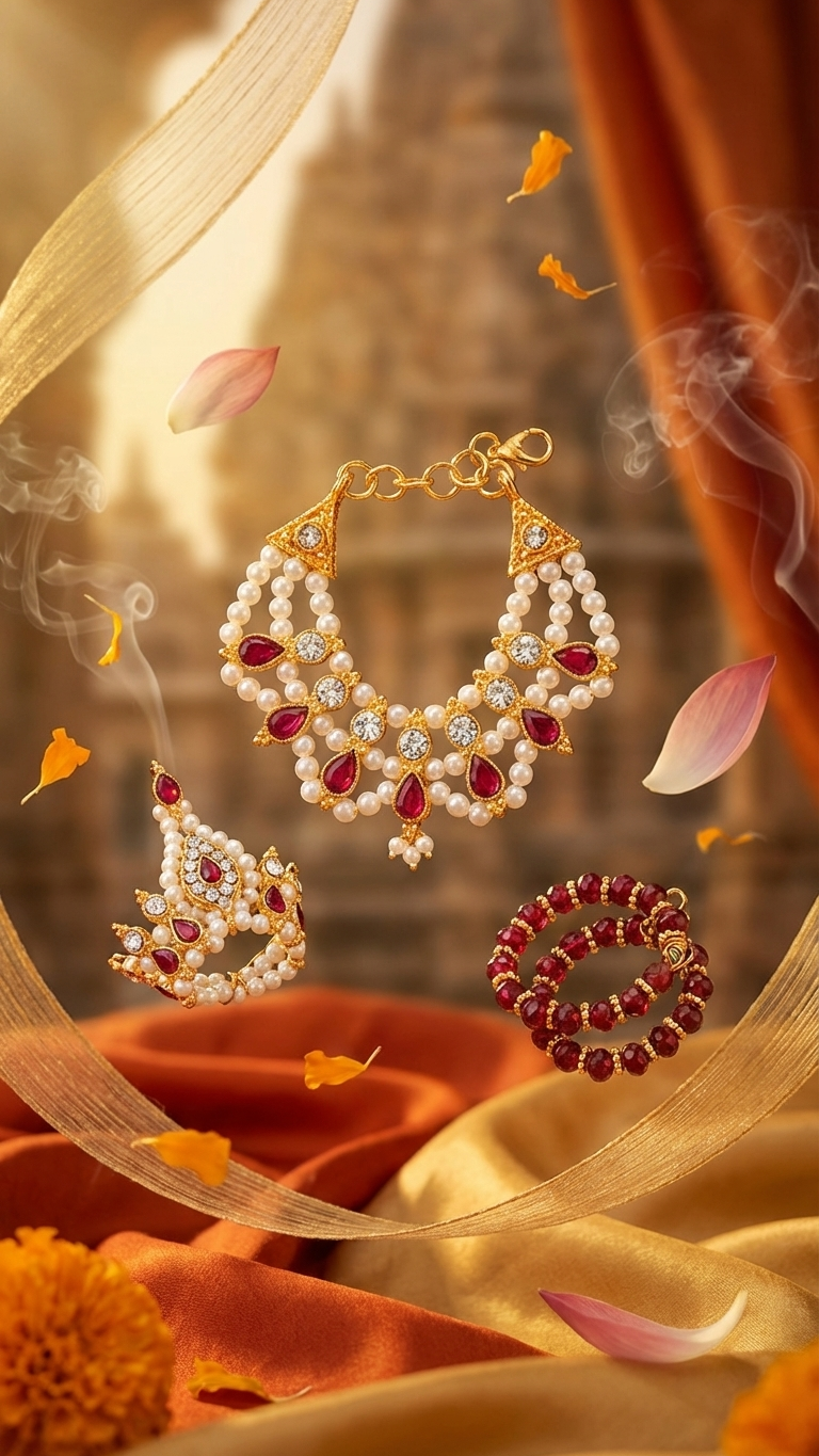 Gift Set - Small Red Leaf Mala